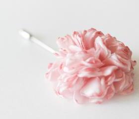 ESTHER-Pink Men's flower Boutonniere/Buttonhole for wedding,Lapel pin,hat pin,tie pin
