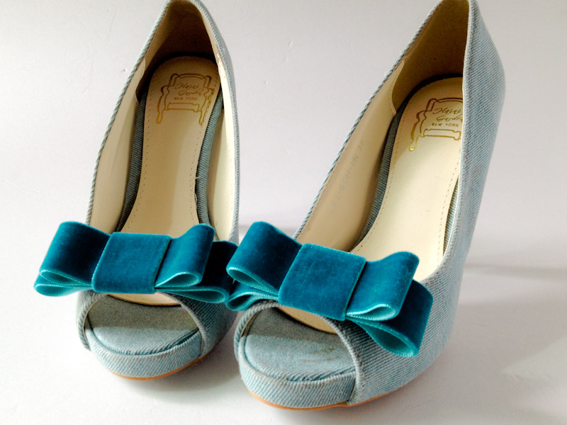 Velvet Bow Shoe Clips,Set Of 2 on Luulla